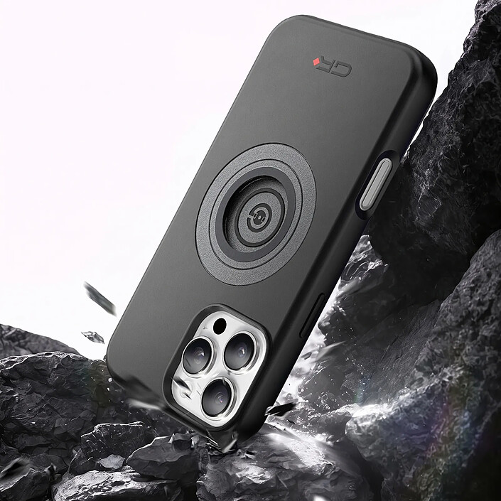 Avis Générique Coque MagSafe pour iPhone 16 Pro Max Antichoc avec Support Moto et Vélo Noir