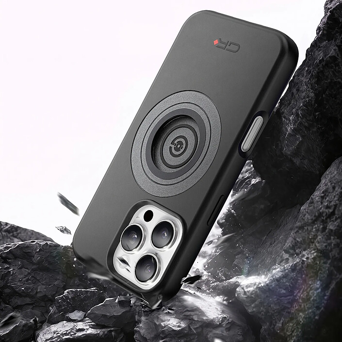Avis Générique Coque MagSafe pour iPhone 16 Pro Antichoc avec Support Moto et Vélo Noir