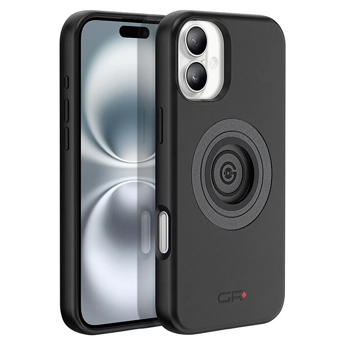 Générique Coque MagSafe pour iPhone 16 Plus Antichoc avec Support Moto et Vélo Noir