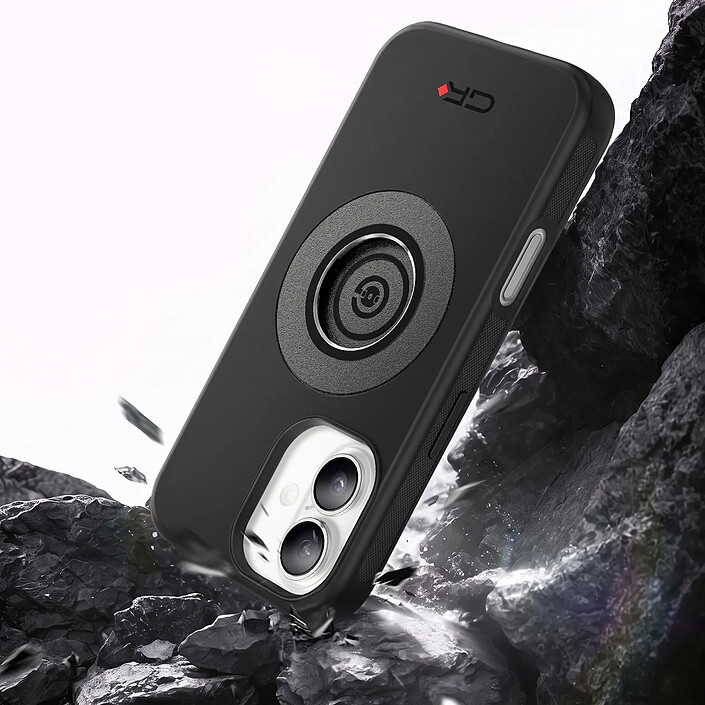 Avis Générique Coque MagSafe pour iPhone 17 Antichoc avec Support Moto et Vélo Noir
