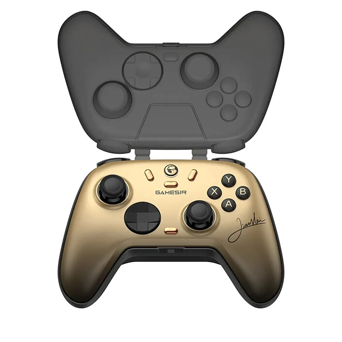Manette sans Fil pour PC et Mobile Série Nova Lite 2 avec Sticks Hall Effect Noir / Or pas cher
