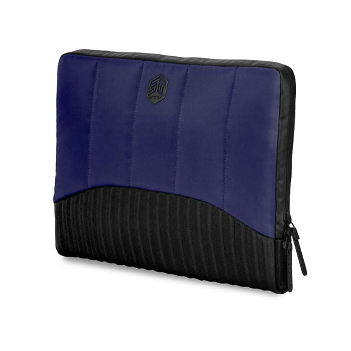 STM Housse pour MacBook Pro 14"avec Bandoulière et Poche Série Dux Bleu pas cher