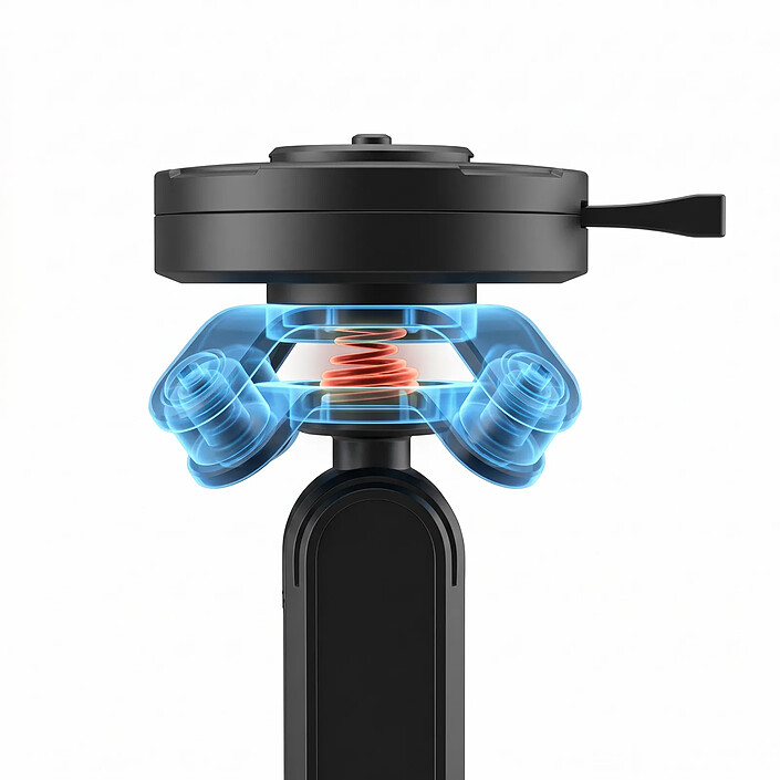Avis Générique Amortisseur de Vibrations Modèle JZ1 pour Support Téléphone Moto Noir