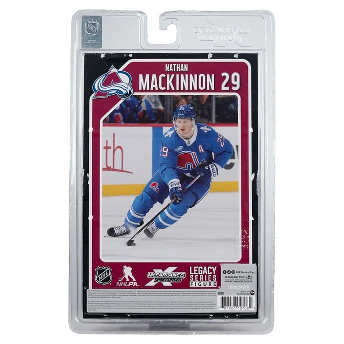 NHL - Figurine McFarlane SportsPicks Nathan MacKinnon (Quebec Nordiques Retro) 18 cm pas cher