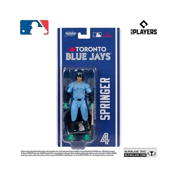 MLB - Figurine McFarlane SportsPicks George Springer (Toronto Blue Jays) 15 cm pas cher