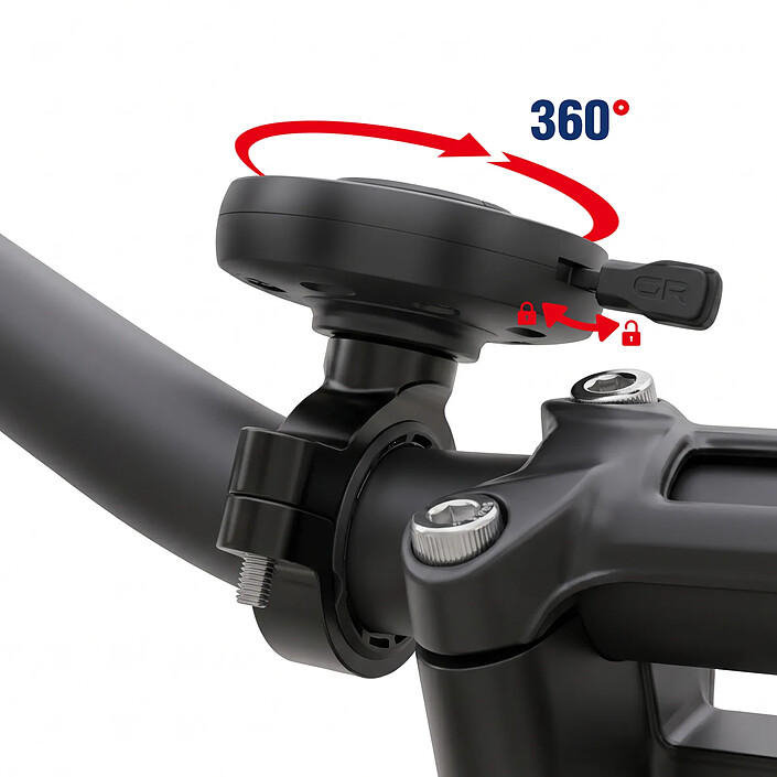 Avis Générique Support Guidon pour Smartphone Velo / Moto Magnetique Rotatif Compact Noir