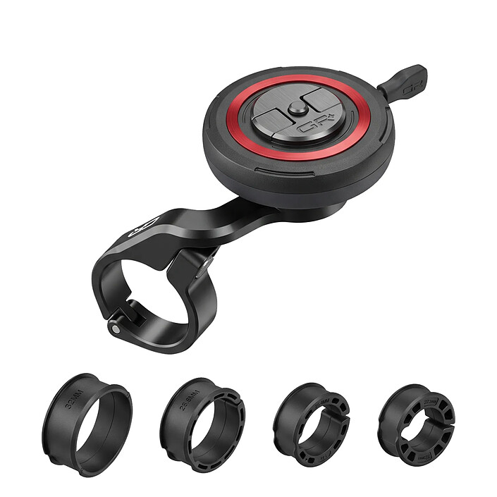 Générique Support Smartphone pour Guidon Moto et Vélo à Bras Courbé Rotatif Noir pas cher