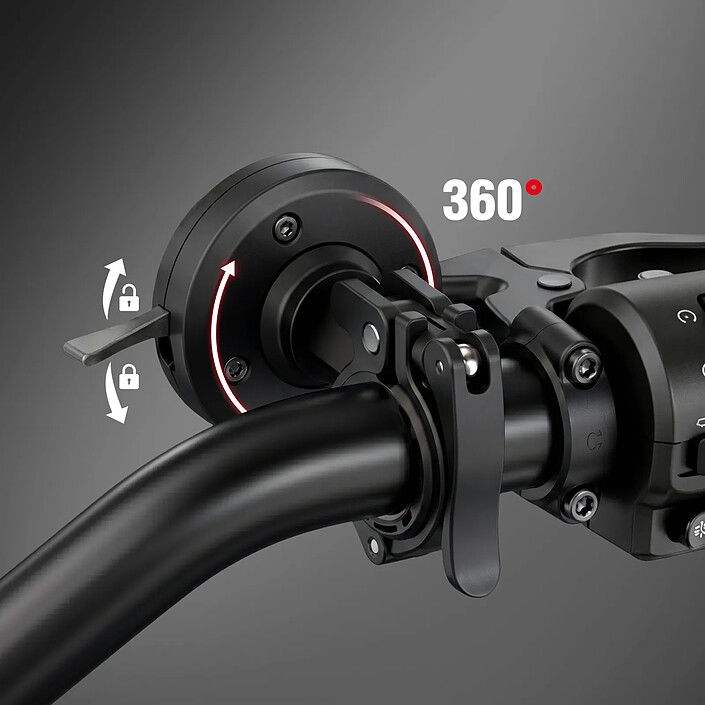 Avis Générique Support Smartphone pour Guidon Moto / Vélo Magnétique Rotatif Noir