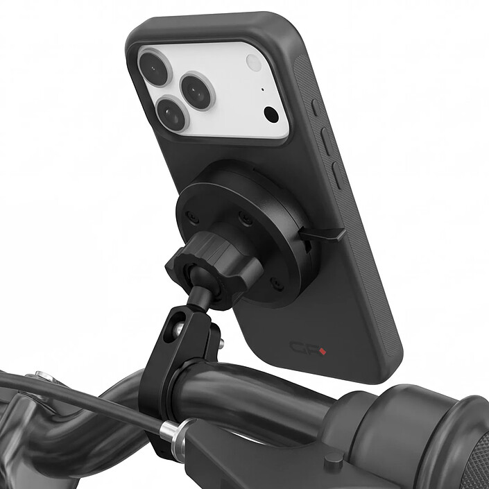 Générique Support Smartphone pour Guidon Moto / Vélo Rotule 360° Magnétique MT2 Noir
