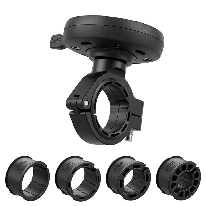 Générique Support Guidon pour Smartphone Velo / Moto Magnetique Rotatif Compact Noir pas cher