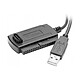 Adaptateur USB 2.0 pour disque dur 2.5''/3.5'' IDE/SATA Adaptateur pour HDD IDE/SATA sur port USB 2.0
