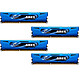G.Skill Ares Blue Series 32 Go (4 x 8 Go) DDR3 2400 MHz CL11 Kit Quad Channel DDR3 PC3-19200 - F3-2400C11Q-32GAB