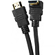 Câble HDMI 1.4 Ethernet Channel Coudé mâle/mâle Noir - (3 mètres) Câble HDMI 1.4 Ethernet Channel