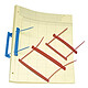 Relieurs d'Archives Capiclass Ecartement 8 cm Rouge (boîte de 50) Boîte de 50 attaches plastique pour archivage Capiclass 1 pour documents perforés