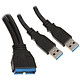 BitFenix Adaptateur 20 broches vers 2 ports USB 3.0 Adaptateur 20 broches vers 2 ports USB 3.0