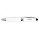 xqisit Stylet + stylo Blanco Bolígrafo y lápiz para pantalla táctil capacitiva
