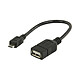Câble USB 2.0 OTG On-The-Go femelle / micro USB mâle Adaptateur de souris / clavier / clé USB pour smartphone et tablette