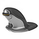 Posturite Penguin Wired Vertical Mouse (Small) Ratón ergonómico con cable - ambidiestro - Sensor láser de 1600 dpi - 3 botones - vertical - mano pequeña