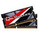 G.Skill RipJaws SO-DIMM 16 Go (2 x 8 Go) DDR3 1600 MHz CL9 · Occasion Kit Dual Channel DDR3 PC3-12800 - F3-1600C9D-16GRSL (garantie à vie par G.Skill) - Article utilisé