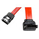 Câble SATA coudé vers le haut avec verrou (50 cm) Compatible SATA 3.0 (6 Gb/s)