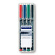 STAEDTLER Feutres Lumocolor X 4 assortis STAEDTLER Feutres Lumocolor X 4 assortis