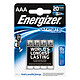 Energizer Ultimate Lithium AAA (par 4) Pack de 4 piles AAA (LR03) au lithium à très hautes performances