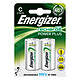 Energizer Accu Recharge Power Plus C 2500 mAh (par 2) Pack de 2 piles rechargeables C (HR14) 2500 mAh