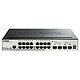 D-Link DGS-1510-20 Conmutador inteligente 16 puertos 10/100/1000 Mbps + 2 SFP Gigabits + 2 SFP+ 10 G