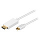 Câble Mini DisplayPort mâle / HDMI mâle (1 mètre) Câble Mini DisplayPort