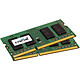 Crucial SO-DIMM 4 Go (2 x 2 Go) DDR3L 1600 MHz CL11 Kit Dual Channel RAM SO-DIMM DDR3 PC3-12800 - CT2KIT25664BF160BJ