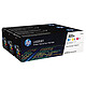 HP 305A Pack de 3 (CF370AM) - Cyan, Magenta et Jaune - Pack de 3 Toners Cyan/Magenta/Jaune (2 600 pages à 5%)
