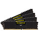 Corsair Vengeance LPX Series Low Profile 64 Go (4x 16 Go) DDR4 3200 MHz CL16 Kit Quad Channel 4 barrettes de RAM DDR4 PC4-25600 - CMK64GX4M4D3200C16 (garantie à vie par Corsair)
