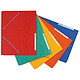 Set of 50 lastic shirts without flaps in assorted colours Set of 50 lastic folders 24 x 32 cm without flaps in 5/10ths card, assorted colours