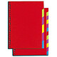 Glossy card dividers A4 size 6 positions Lustre card dividers 3/10 6 keys in A4 Maxi format