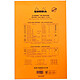 Avis Rhodia Bloc N°20 Orange agrafé en-tête 21 x 31.8 cm petits carreaux  5 x 5 mm 160 pages perforées