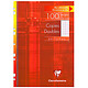 Clairefontaine Copies doubles perforées 100 pages 21 x 29.7 cm grands carreaux Seyes Lot de 100 feuilles doubles perforées A4 grands carreaux Seyes