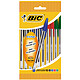 BIC Crystal Assorted x 10 Pack of 10 assorted 1mm medium point ballpoint pens