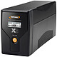 Infosec X3 EX LCD USB 1000 Onduleur Line Interactive 2 prises FR/Schuko 1000VA - RJ11/RJ45 - écran LCD