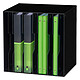 CEP Bloque de 12 cajas Gloss CubiCep negro Bloque de archivo 12 compartimentos extraíbles 24 x 32 cm abierto 24 x 32 cm Negro