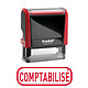 Trodat Timbre Xprint "Comptabilisé" Rouge Timbre formule "Comptabilisé" Xprint à encrage automatique