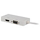 Opiniones sobre Adaptador múltiple mini DisplayPort macho a DVI + VGA + HDMI 0,20 m blanco