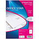 Office Star Etiquettes 105 x 70 mm x 800 Etui de 800 étiquettes blanches au format 105 x 70 mm