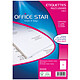 Office Star Etiquettes 105 x 57 mm x 1000 Etui de 1000 étiquettes blanches au format 105 x 57 mm