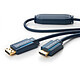Clicktronic câble DisplayPort / HDMI (1 mètre) Cordon adaptateur DisplayPort 1.1 mâle vers HDMI 2.0 mâle compatible 3D et Full HD (1080p)