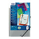 Elba chemise à élastiques 24 x 32 cm 3 rabats Incolore Chemise à élastique 3 rabats plastique personnalisable Elba 24 x 32 cm dos 1,5 cm couleur