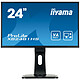 iiyama 24" LED - ProLite XB2481HS-B1 1920 x 1080 pixels - 6 ms - Widescreen 16/9 - Pivot - HDMI - Black