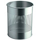 DURABLE Round wastepaper basket mtal ajoure 15 litres colour silver mtallis Wastepaper basket