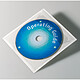 DURABLE Sachet de 10 Porte-étiquettes POCKETFIX adhésifs CD/DVD avec rabat Sachet de 10 Porte-étiquettes adhésifs