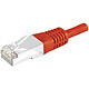 Cable RJ45 de categoría 6a S/FTP 1 m (rojo) 