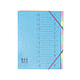 12-key sorter in glossy card Staple sorter with luster card without flap for A4 documents